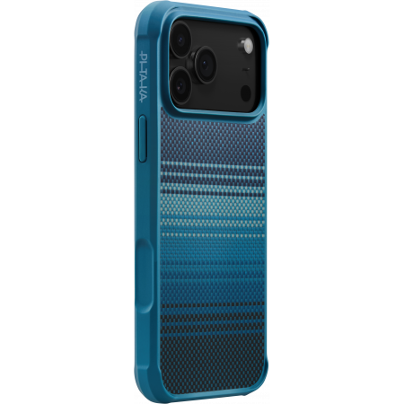 Противоударный чехол Pitaka Aramid ProGuard Case для iPhone 17 Pro, Голубой