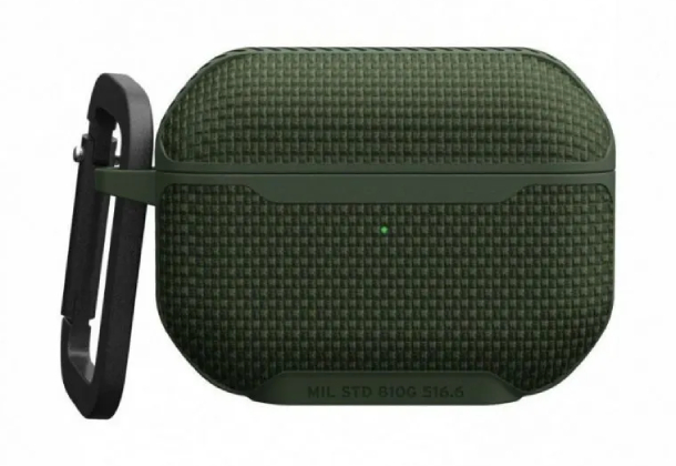 Чехол с карабином Urban Armor Gear (UAG) Metropolis для AirPods Pro / Pro 2, Оливковый