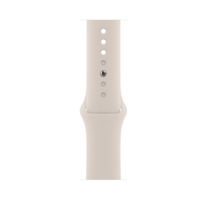 Apple Watch SE 2022 + cellular 44 мм, корпус из алюминия цвета «сияющая звезда», спортивный браслет цвета «сияющая звезда», S/M (MNQE3)