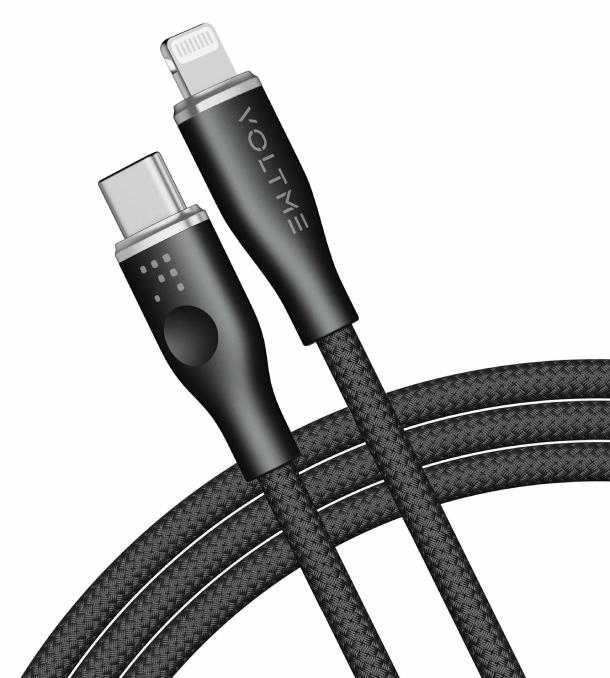 VOLTME RUGG USB C+Lighting 3A 30 Вт 1.2м 30W, Нейлон