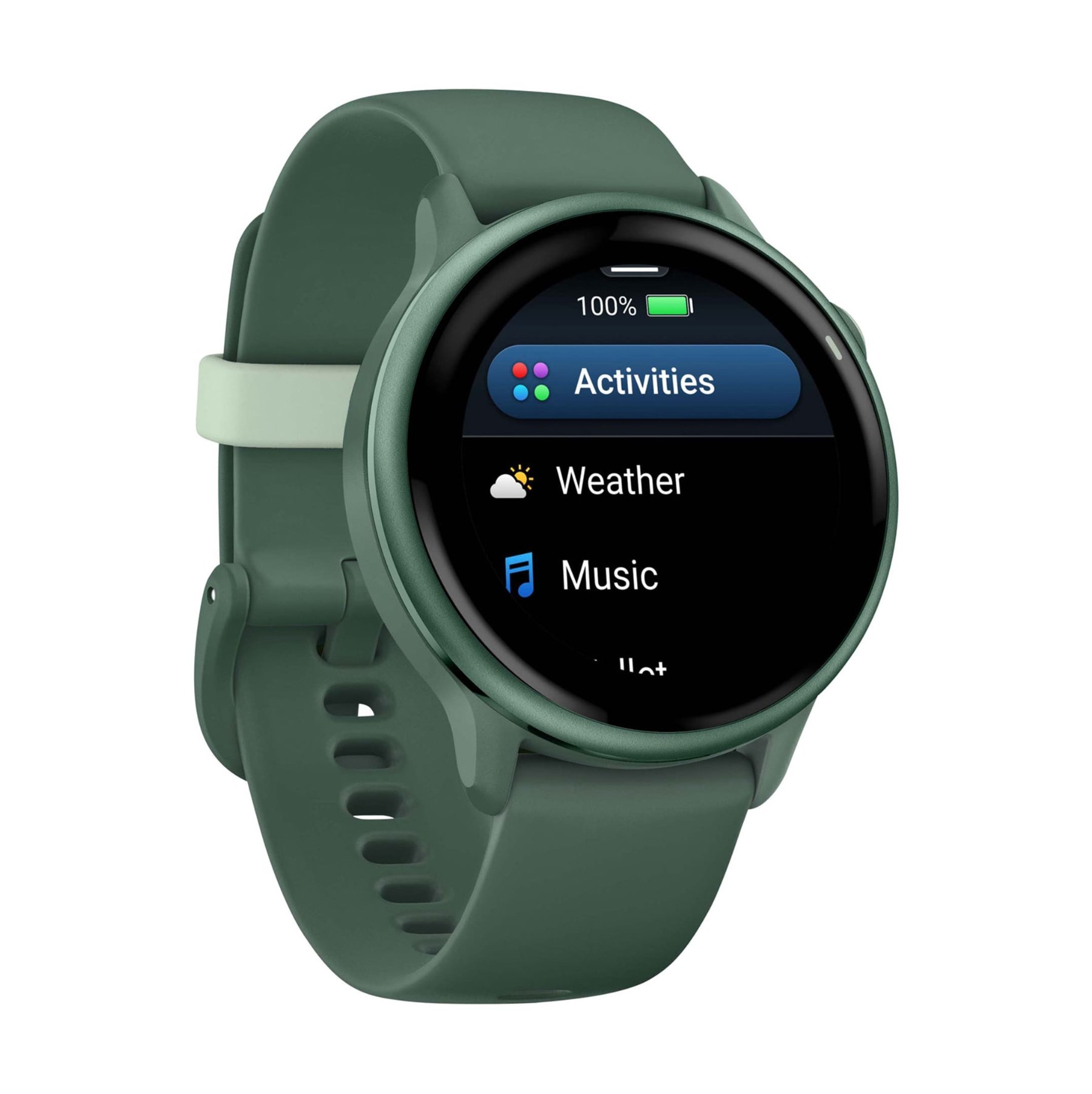 Garmin Vivoactive 6, Яшмовый зеленый металлик с яшмовым зеленым силиконовым ремешком