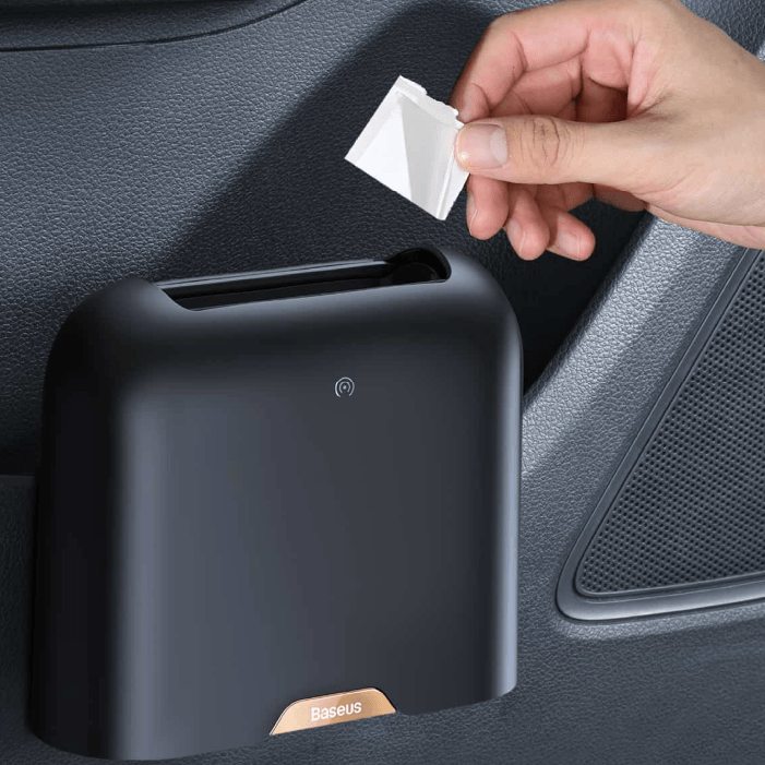 Мусорное Ведро для автомобиля Baseus Smart Cleaner Auto Car Trash Can (Free Trash Bags 2 Rolls/60 Each), Черный
