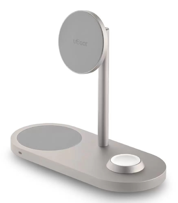 Ubear Stage 3 в 1 Magnetic wireless charger, Титан