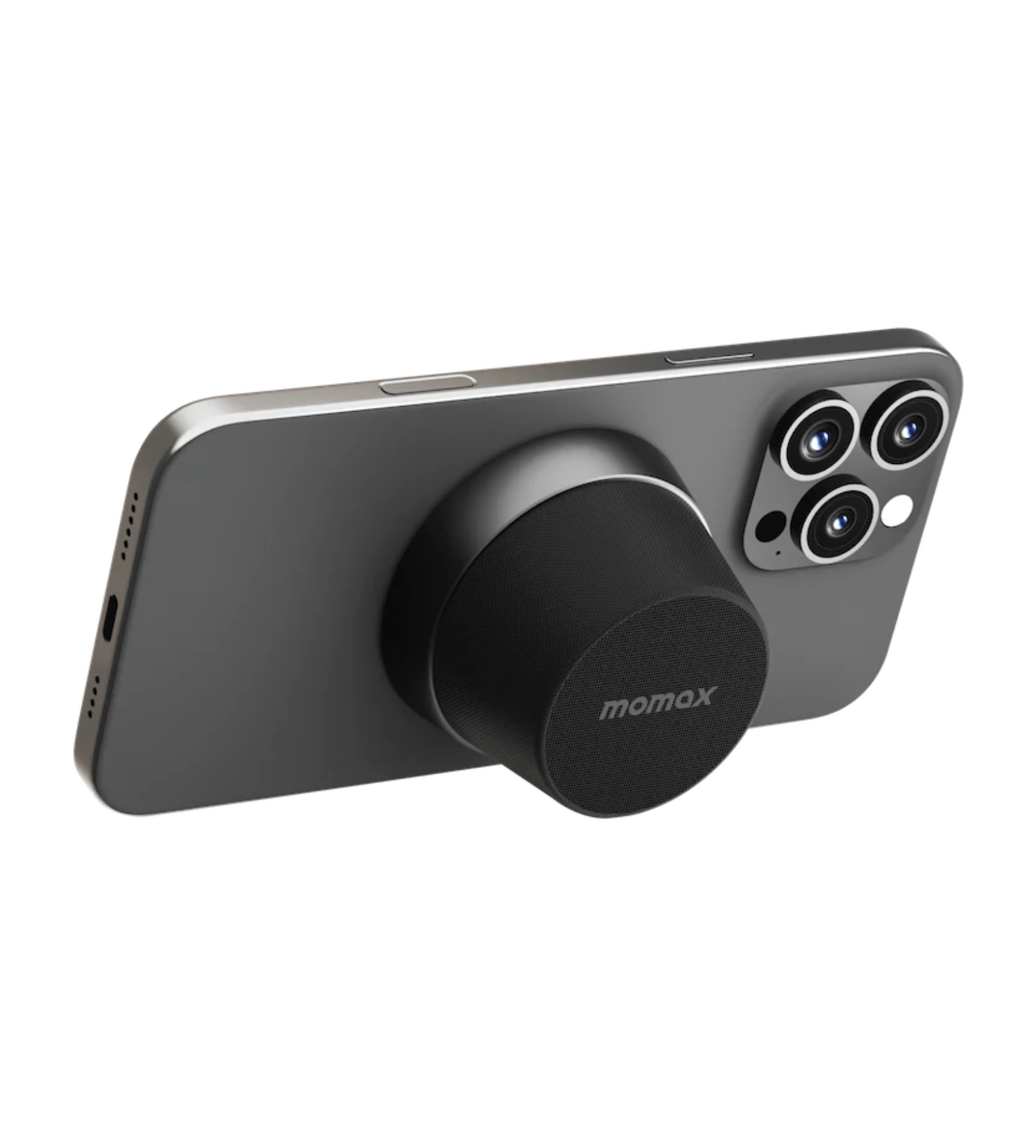 MOMAX 1-Vibe Go Magnetic Wireless Speaker, Черный