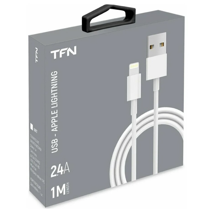 TFN USB-A - Lightning, TPE 1м, Белый