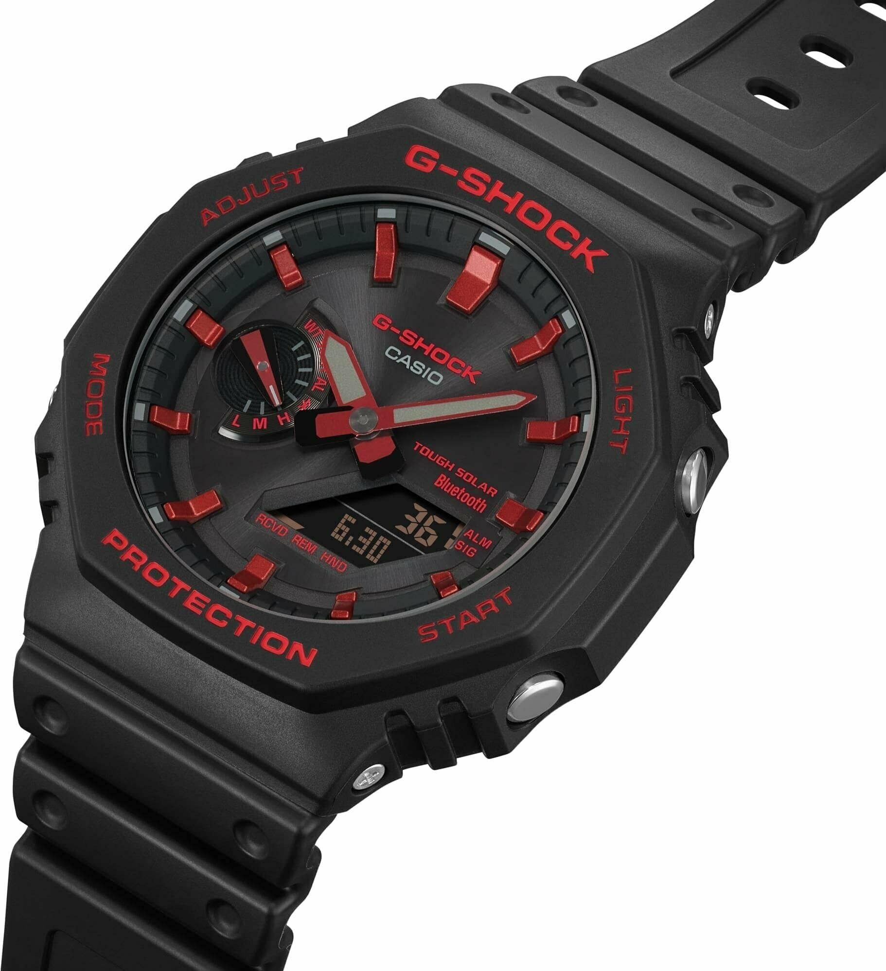CASIO G-Shock GA-B2100BNR-1A, Черно-Красные