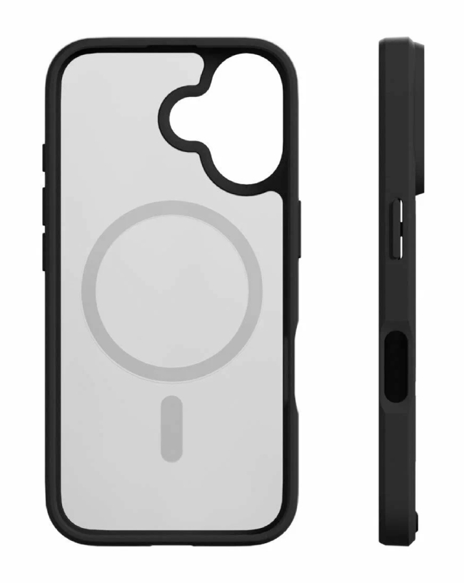 Чехол VLP Haze Magsafe Soft Touch для iPhone 16, Черный