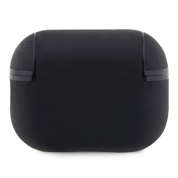 Чехол BMW для Airpods Pro 2 Фирменная кожа с металлическим логотипом, Черный