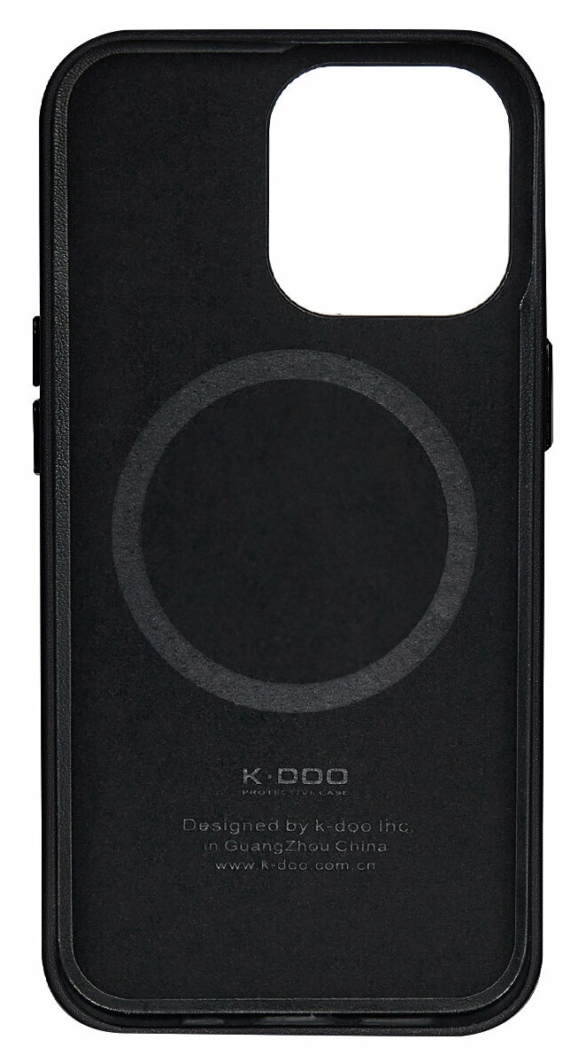 Чехол KZDOO Mag Благородная коллекция для iPhone 15 Pro Max, Черный