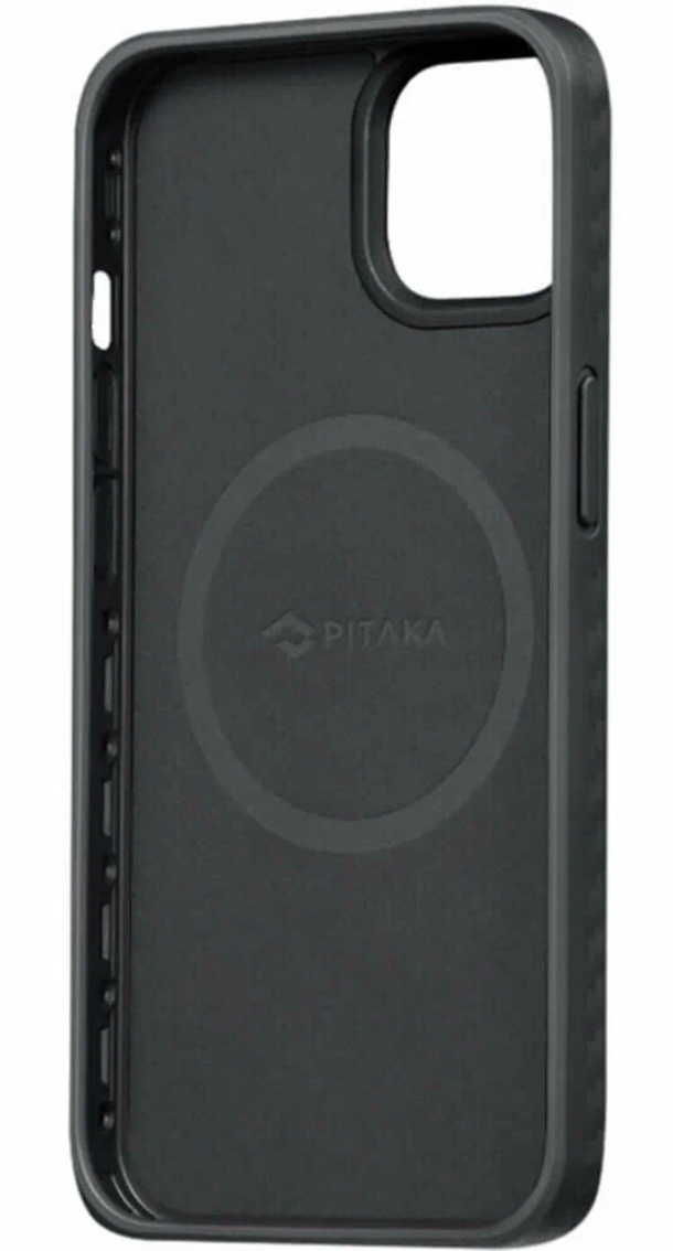 Усиленный чехол PITAKA MagEZ Pro 3 для iPhone 14 Pro, Черный/Серые полоски 1500d