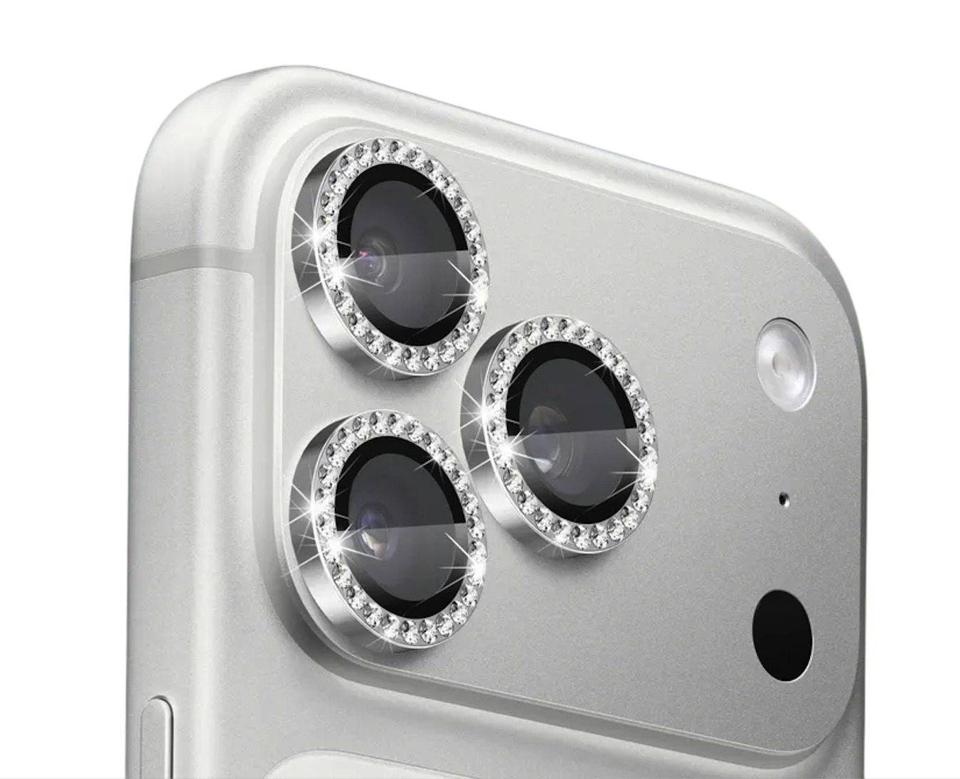 Защитные линзы Keephone 3D-Spiral Maria на камеру iPhone 17 Pro Max, Белые