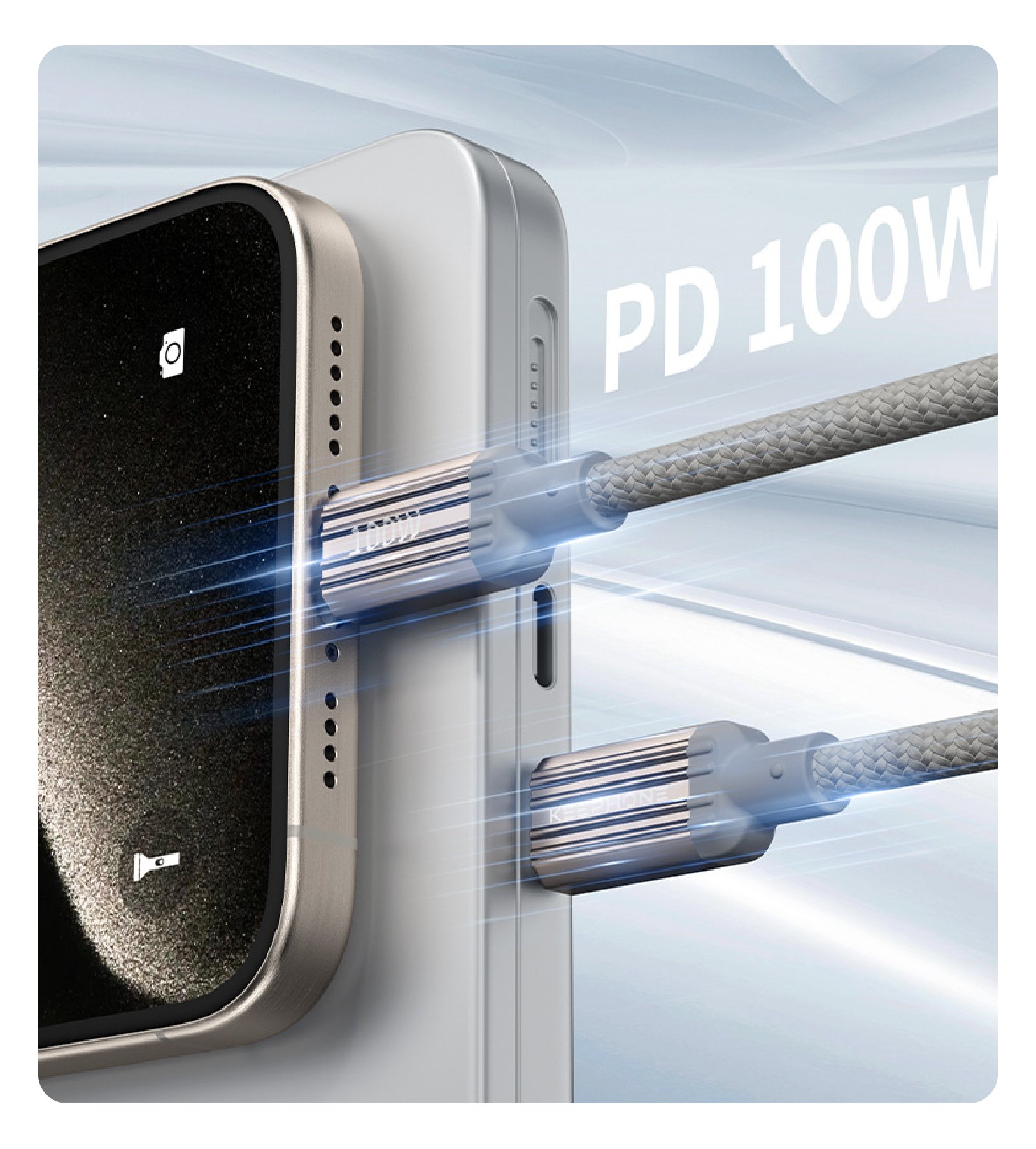 Keephone Magcoil Type-c – Type-c with self-winding Magnetic Tech, PD 100W, 1 м