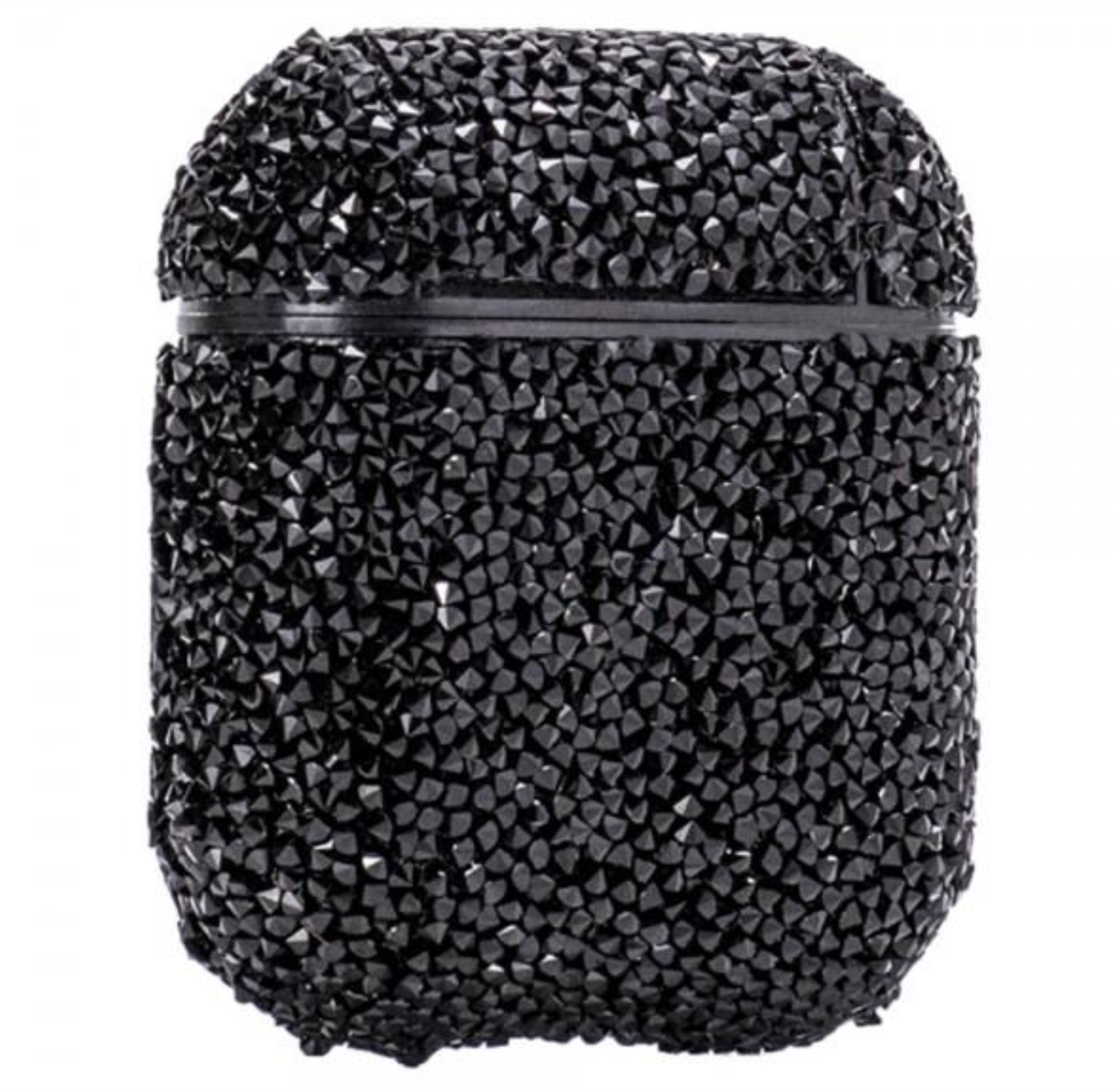 Чехол со стразами Яркий мир для AirPods, Черный