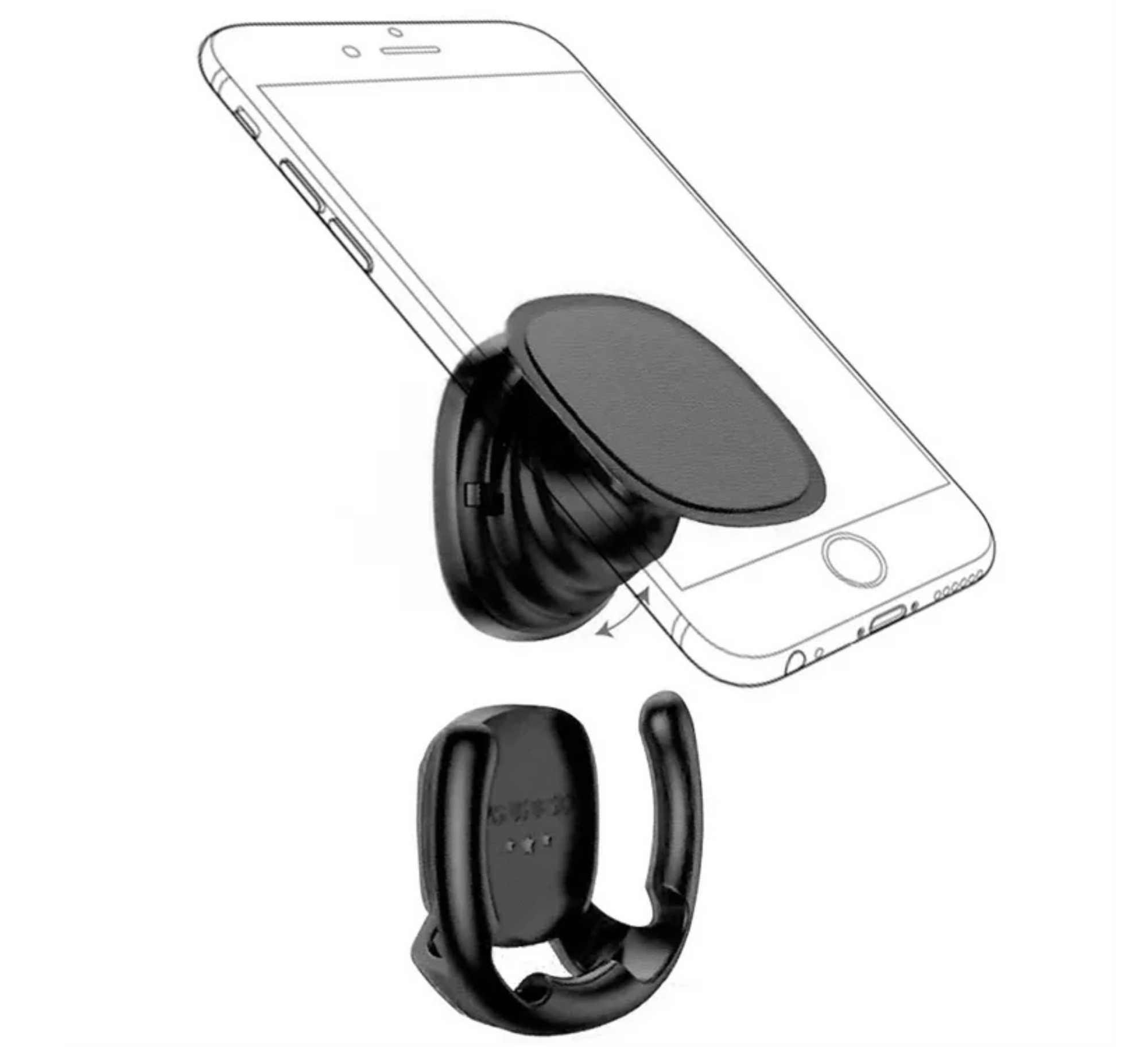 Автомобильный держатель Baseus Interesting Airbag Support