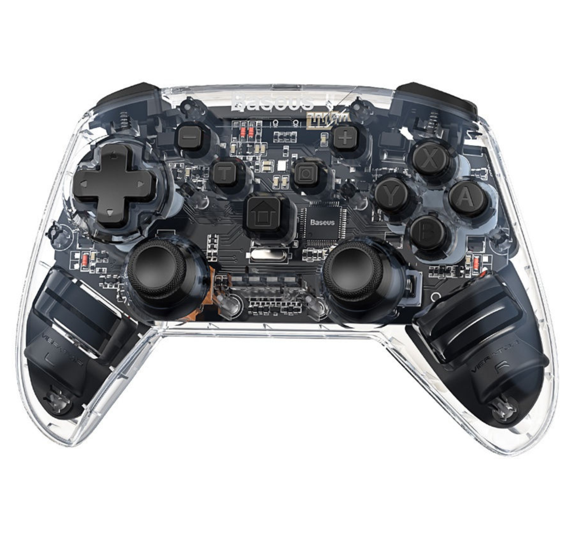 Игровой контроллер Baseus GAMO SW Motion Sensing Vibrating Gamepad Transparent, Черный