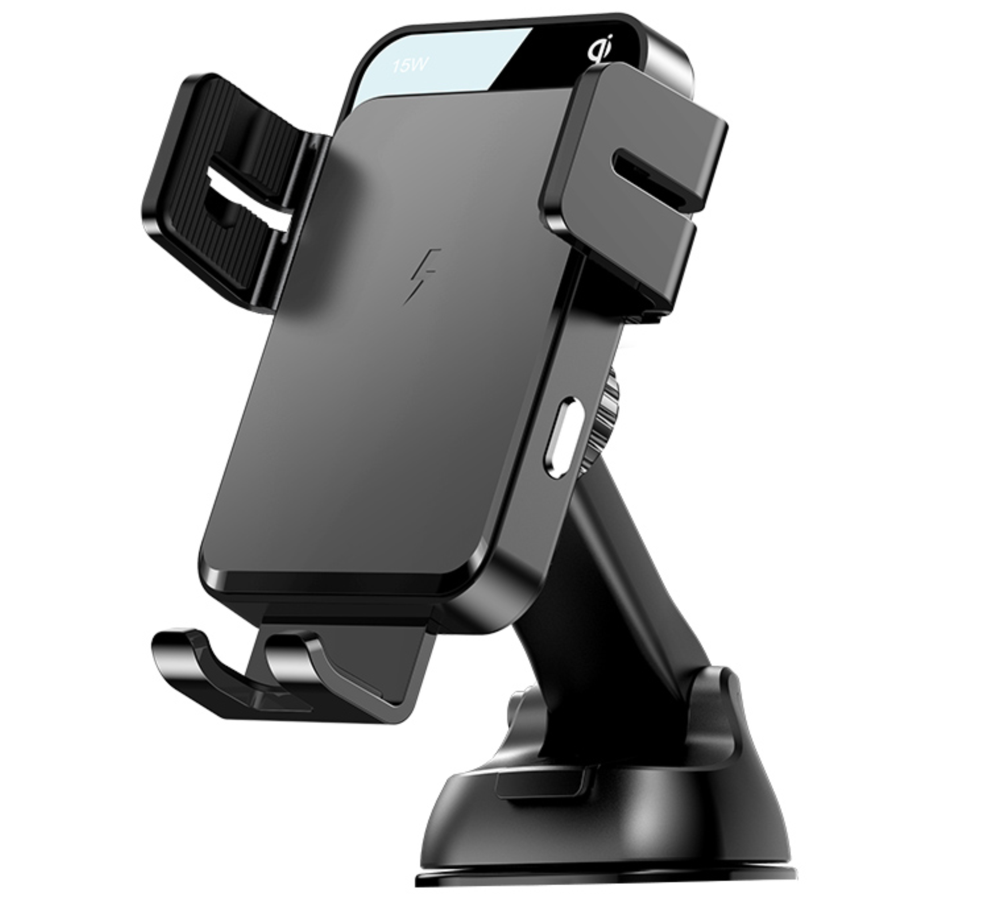 Автомобильный держатель + беспроводное ЗУ JOYROOM Triaxial Electric Wireless Charging Car Holder 15W, Черный