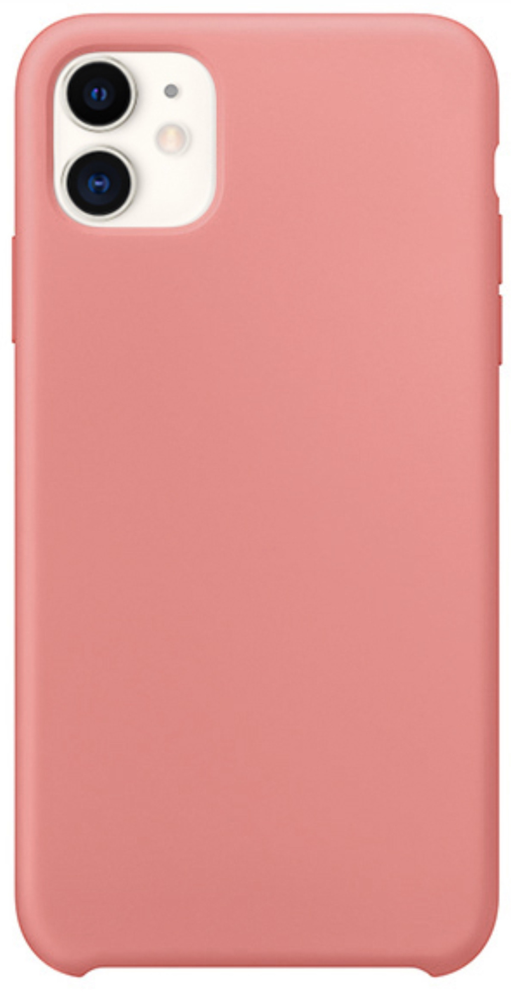 Оригинальный Силиконовый чехол для Apple iPhone 11, Темно-розовый