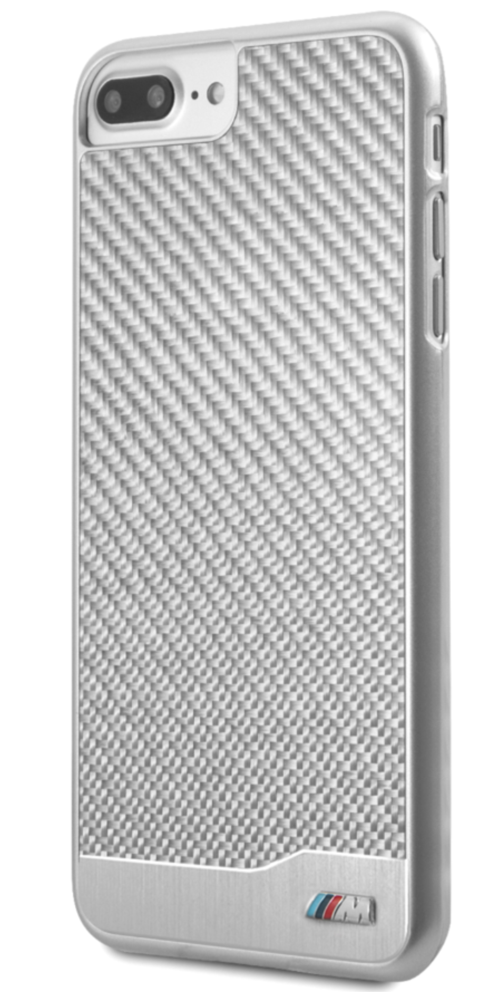 Чехол BMW для iPhone 7 Plus, M-Коллекция из алюминия и карбона, Серебристый