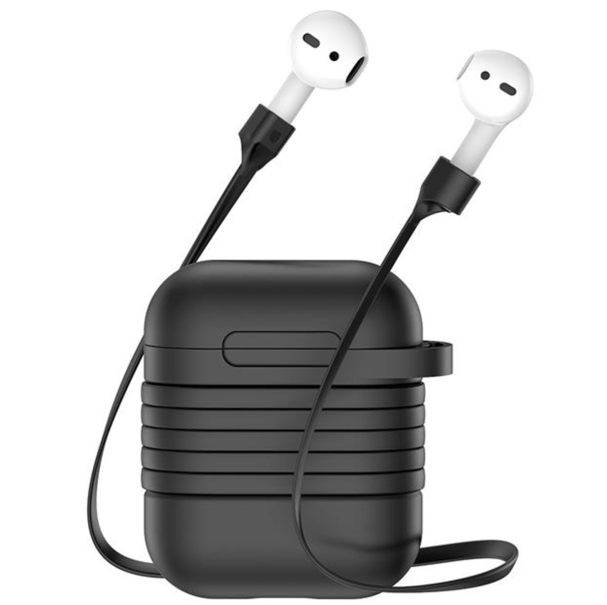 Чехол и шнурок Baseus для AirPods, Черный