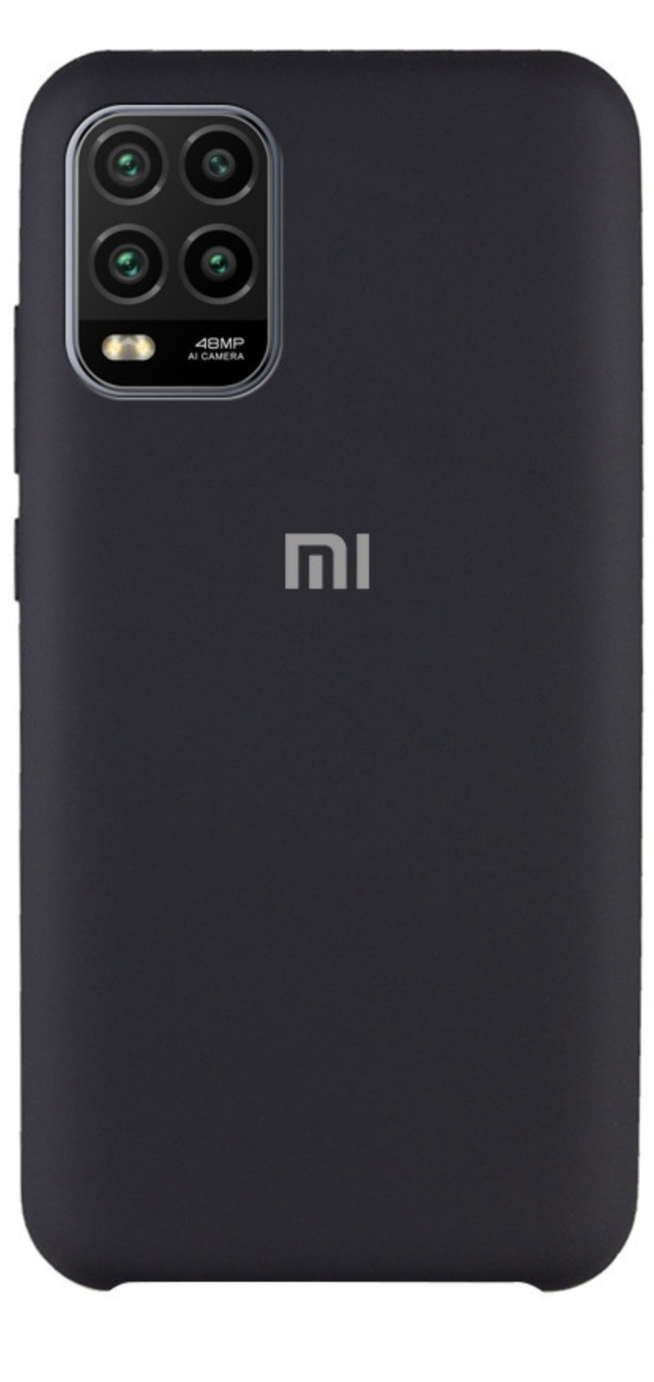 Чехол Силикон для Xiaomi Mi10 Lite, Черный