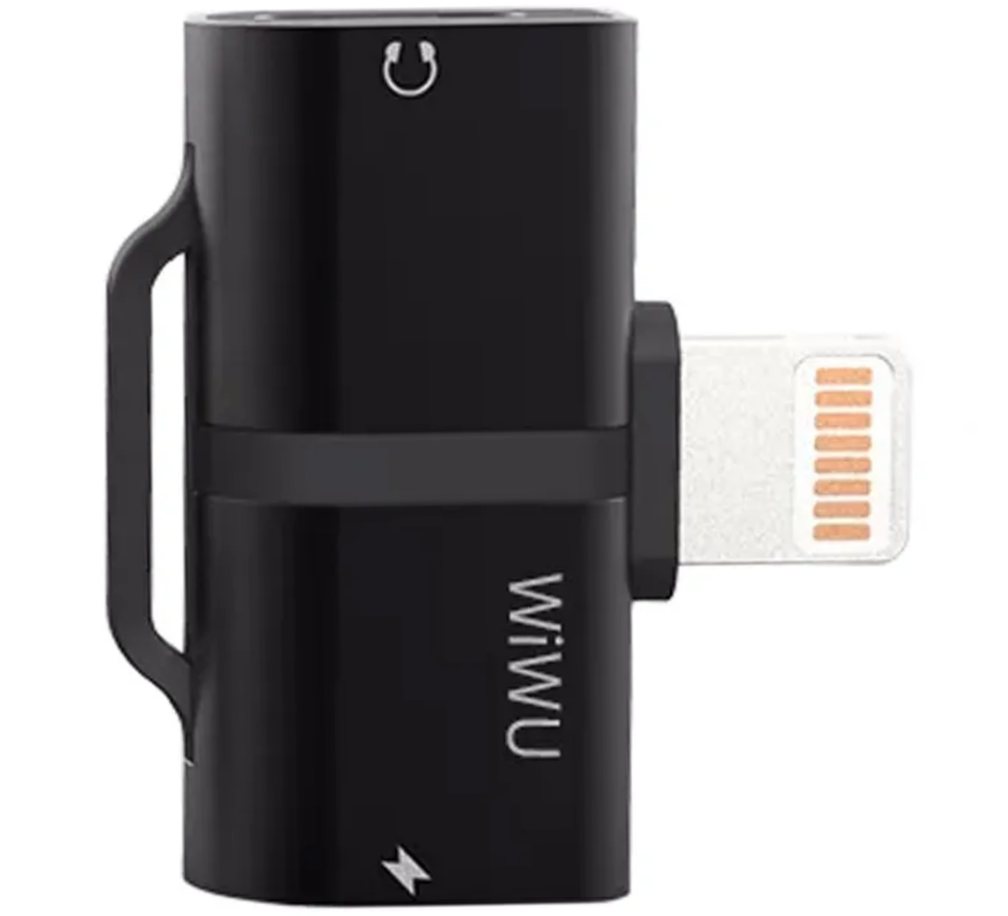 WiWU Gemini ST02 Pro Lightning -> Lightning & 3,5мм AUX, Черный
