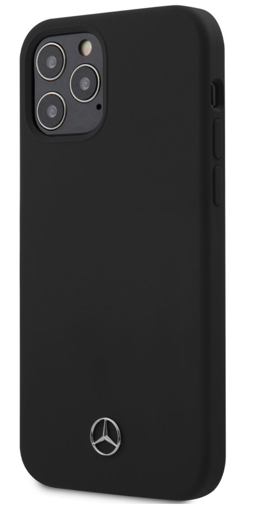 Чехол Mercedes для iPhone 12 Pro Max, Силикон, Черный