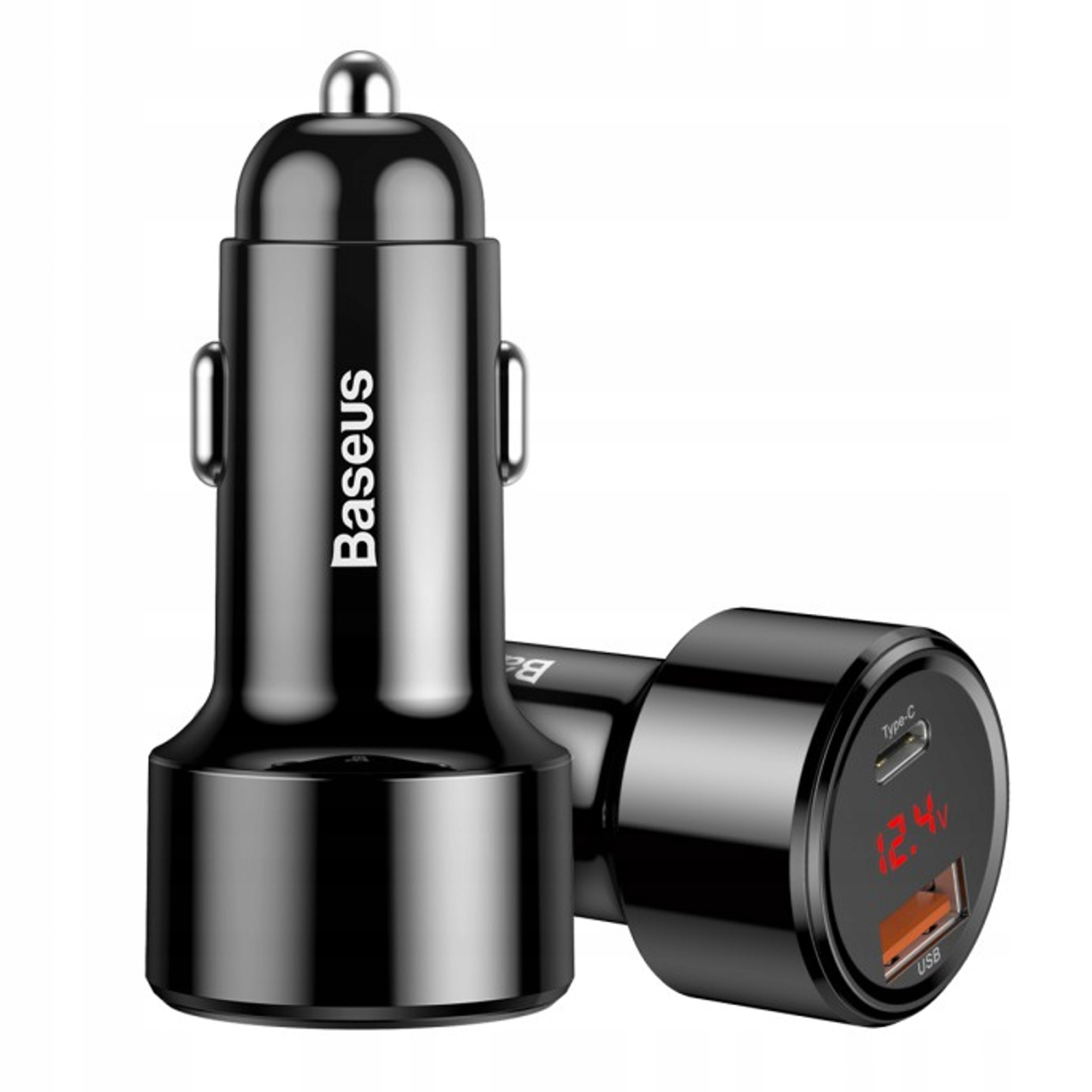 Baseus Digital Display 2 USB-A/USB-C 45W, Черный