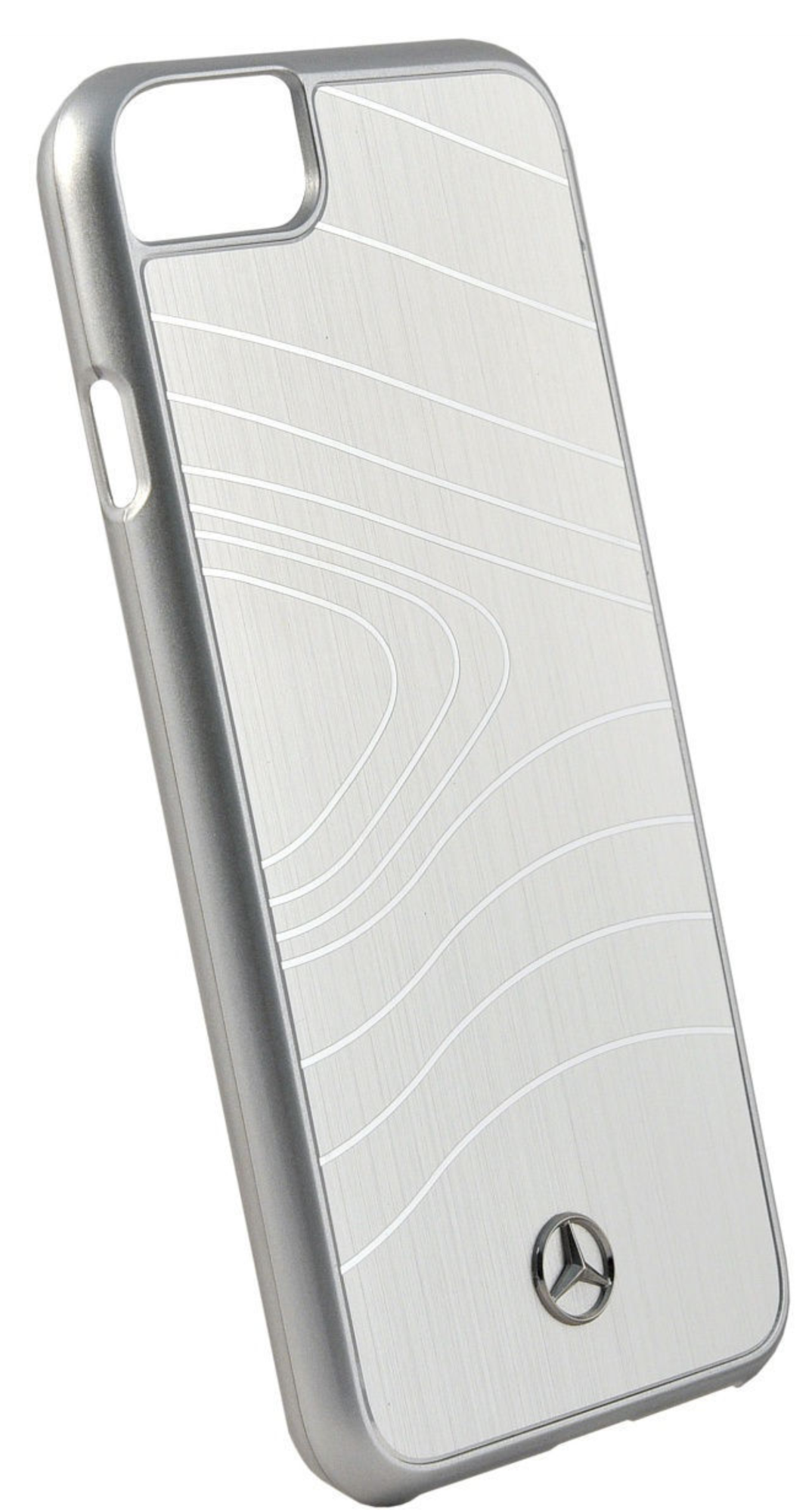 Чехол Mercedes для iPhone 7/8, Органика ll Твердый матовый алюминий, Серебристый