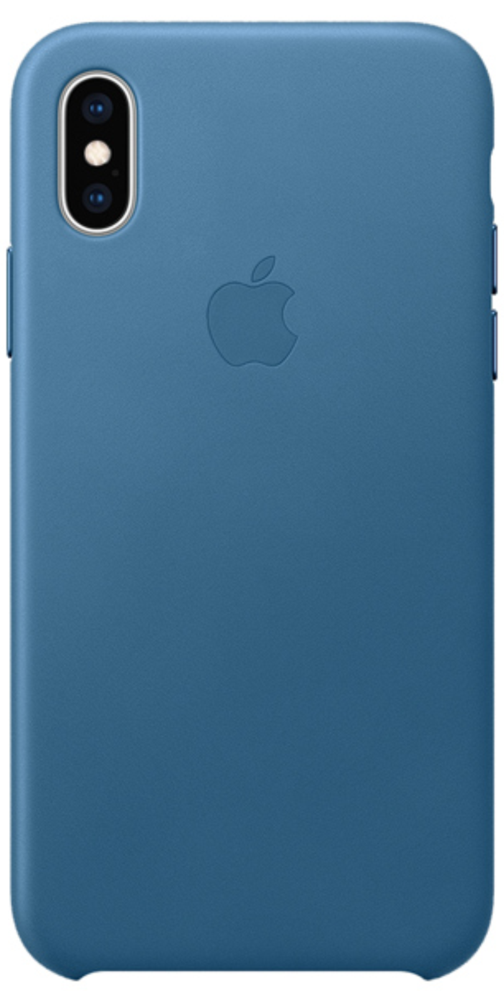 Чехол Apple Кожа для Apple iPhone X/XS, Синий (2)