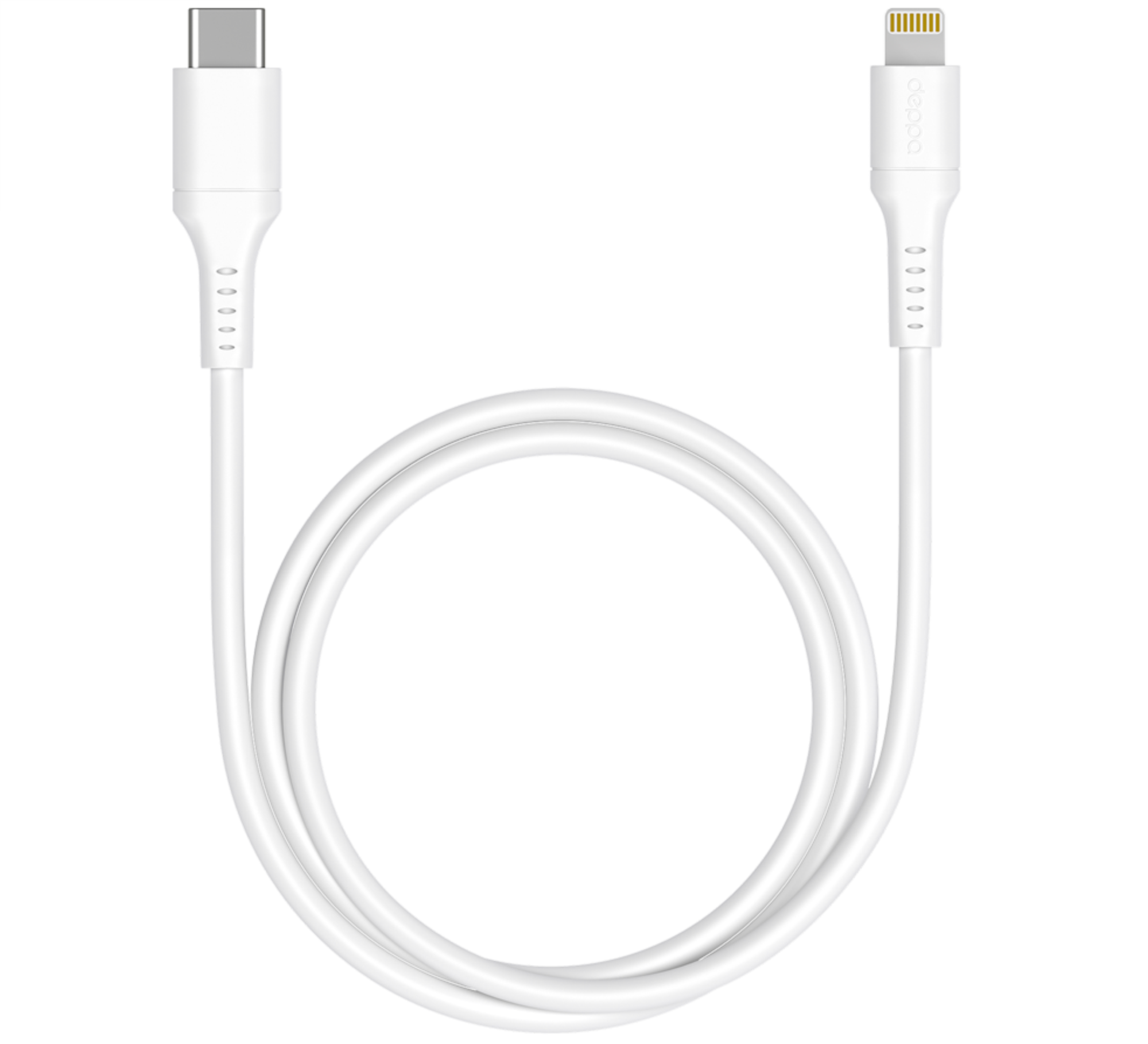 Deppa USB-C - Lightning, MFI, 60W 1.2м, Белый