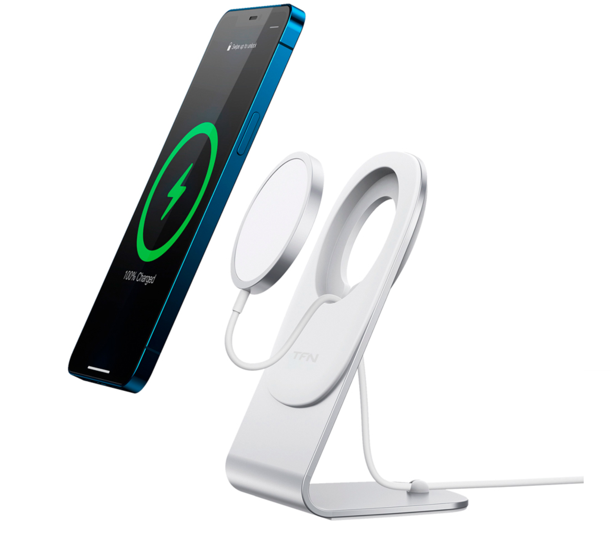 TFN MagDock Charger 15W, Серебристый