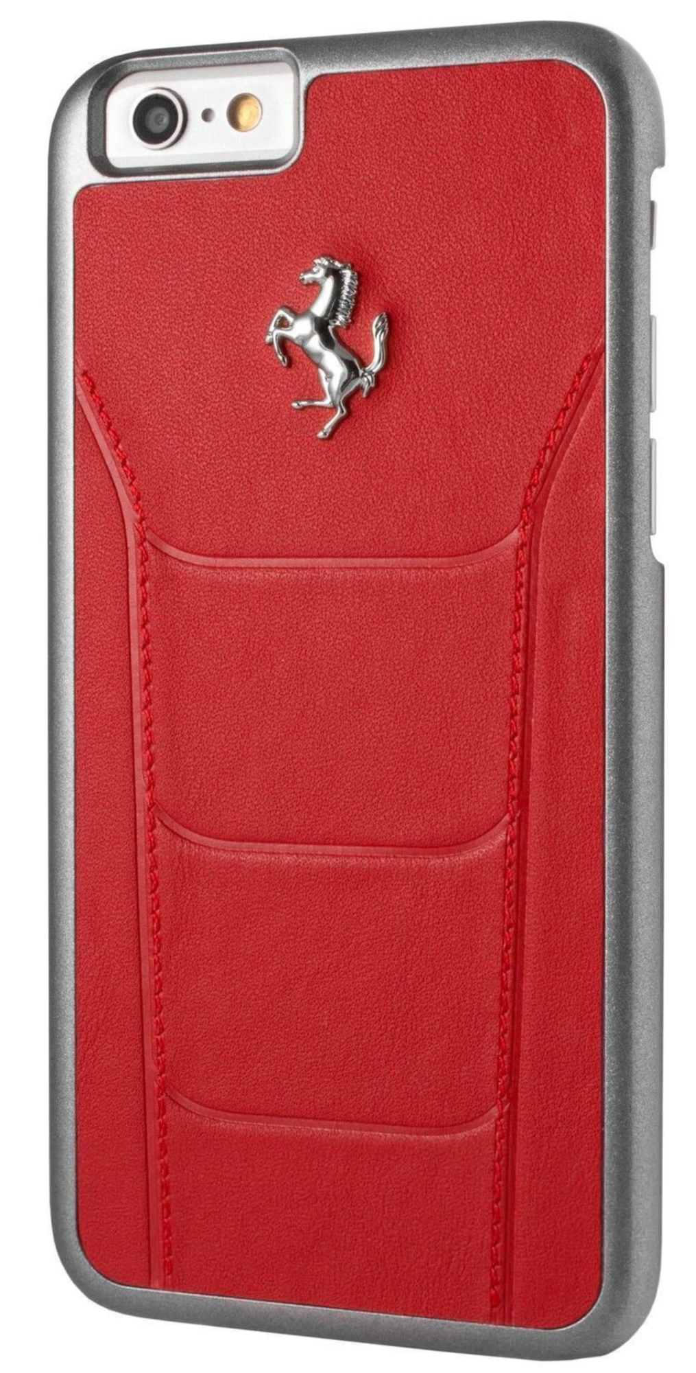 Чехол Ferrari для iPhone 7/8, 488 твердая кожа, Красный