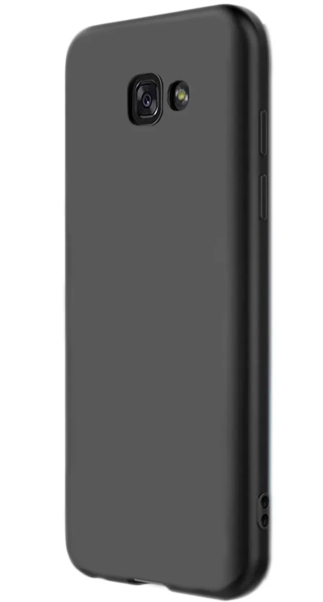 Чехол Силиконовый для Samsung A3 2017, Черный матовый