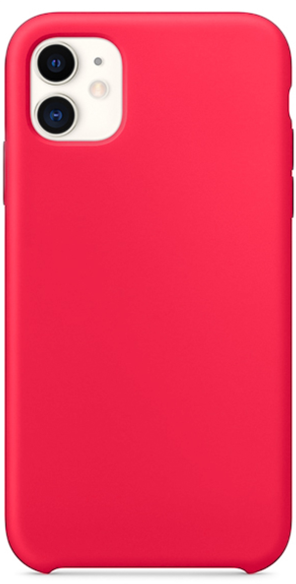 Оригинальный Силиконовый чехол для Apple iPhone 11, Светло-красный
