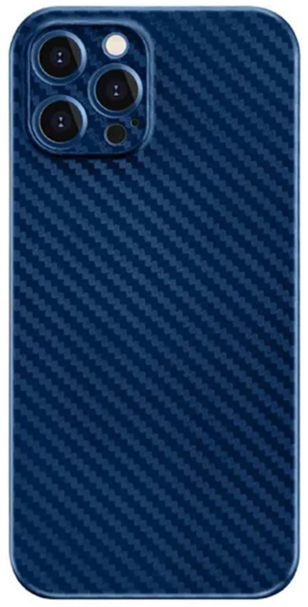 Чехол K-DOO Air Карбон для iPhone 12 Pro Max, Синий