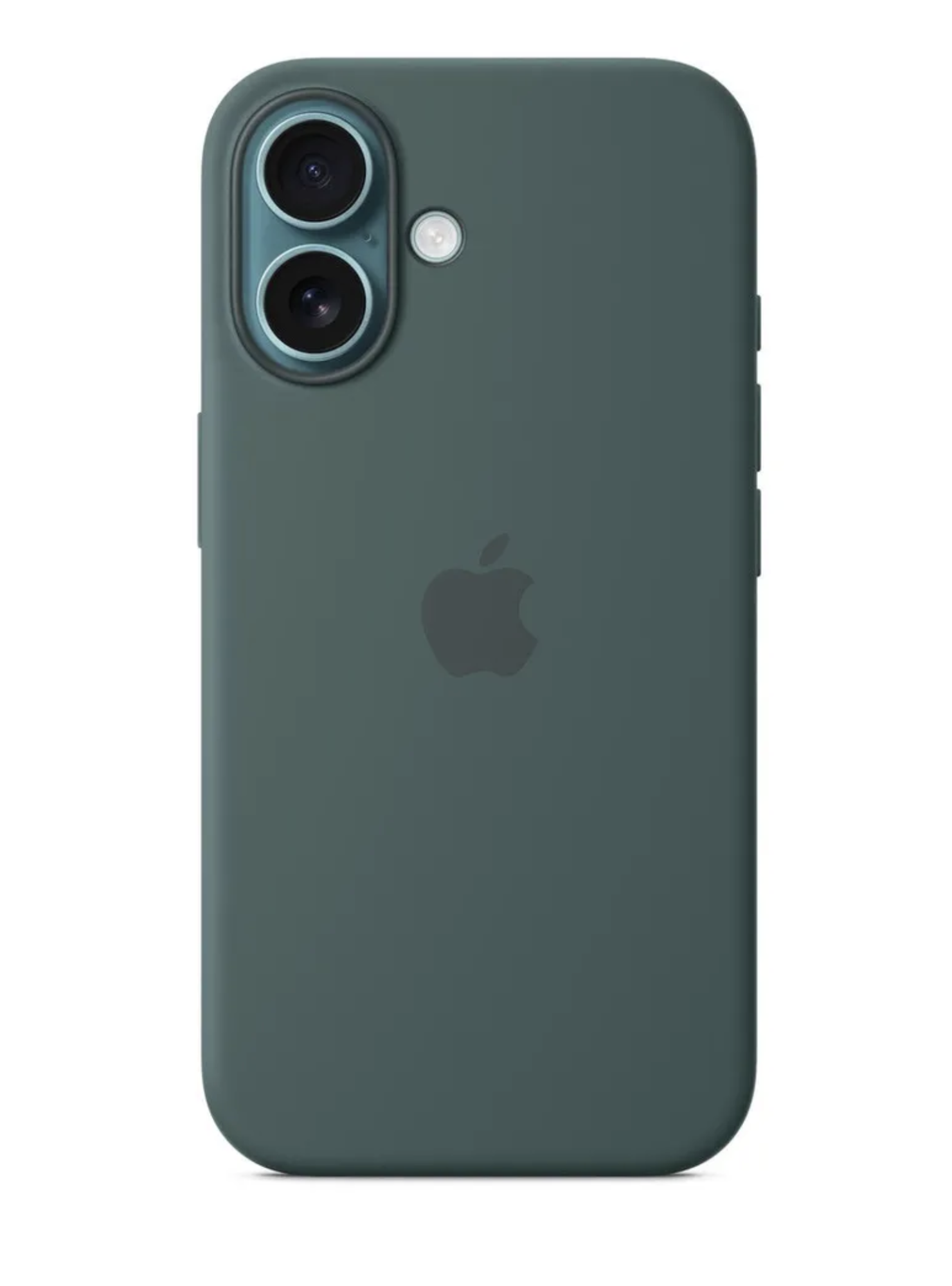 Чехол SILICONE CASE MagSafe с анимацией для iPhone 16 Озерный зеленый