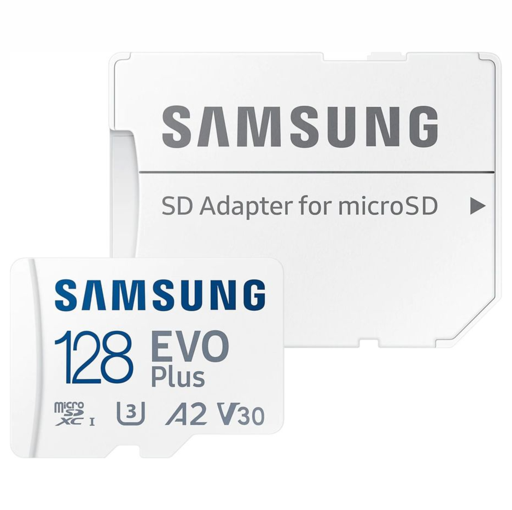 Карта памяти microSDXC UHS-I Samsung EVO PLUS 128Гб 130Мб/с Class 10 с переходником SD MB-MC128KA/RU