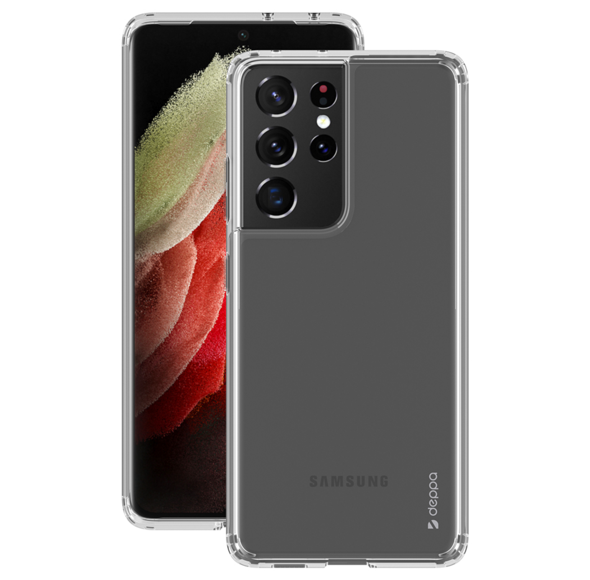 Чехол Deppa для Samsung Galaxy S21 Ultra, Прозрачный