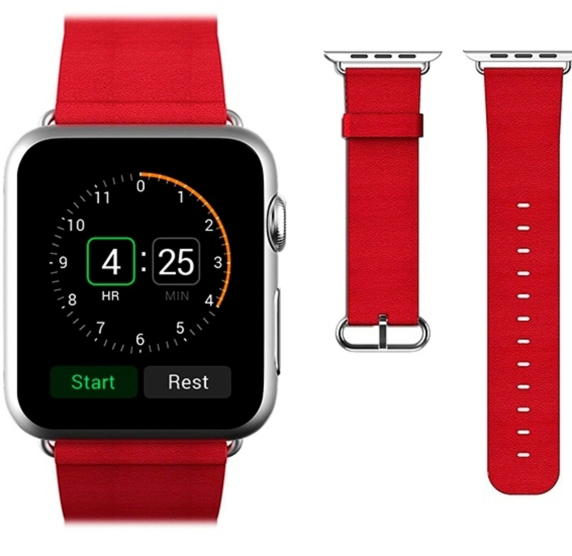 Ремешок Classic Buckle для Apple Watch 38/40/41мм, Красный