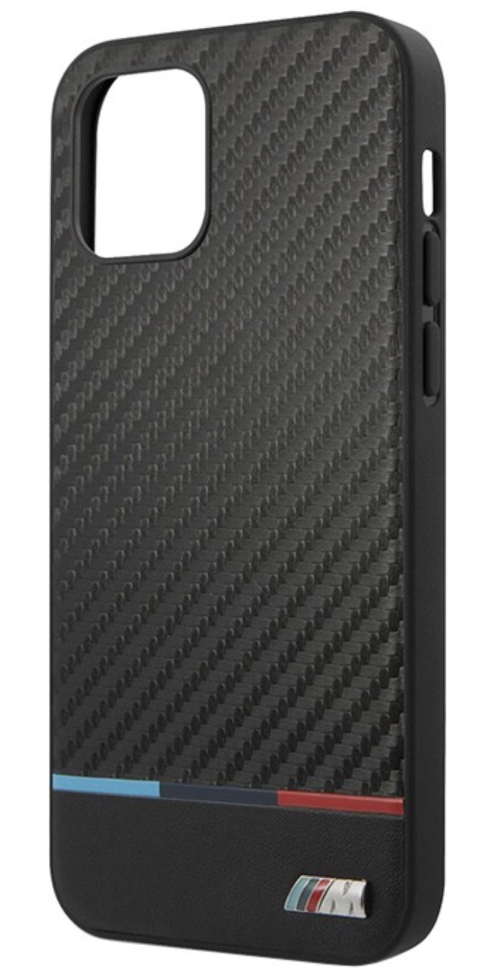 Чехол BMW M-Collection PU Карбон для Apple iPhone 12/12 Pro, Черный