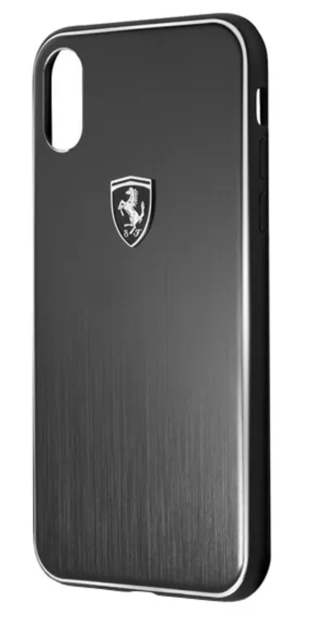 Чехол Ferrari для iPhone X, Твердый алюминиевый сплав, Черный