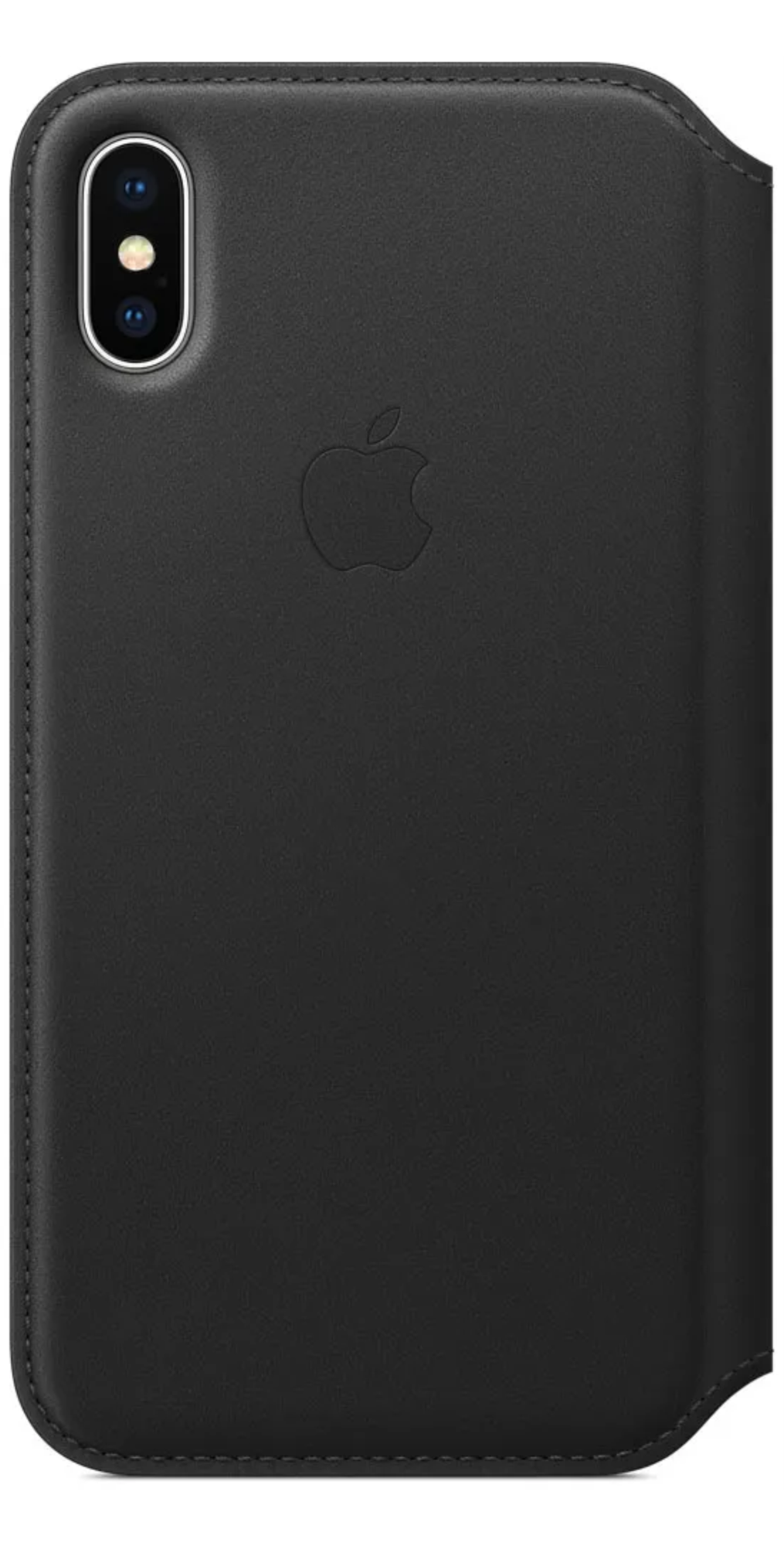 Чехол Apple Кожа для Apple iPhone X/XS, Черный