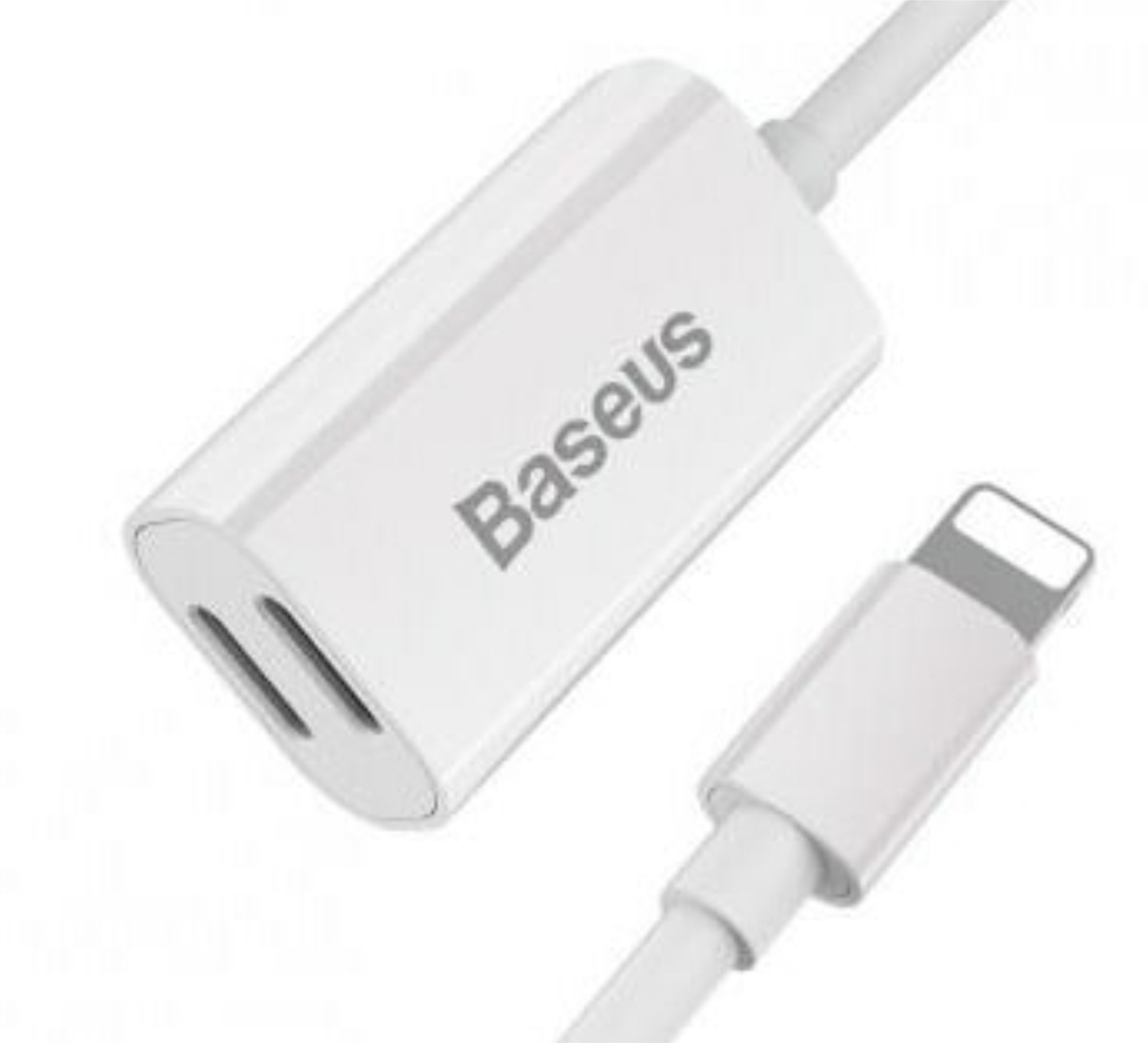 Baseus L36 12 см Lightning to 2x Lightning, Белый