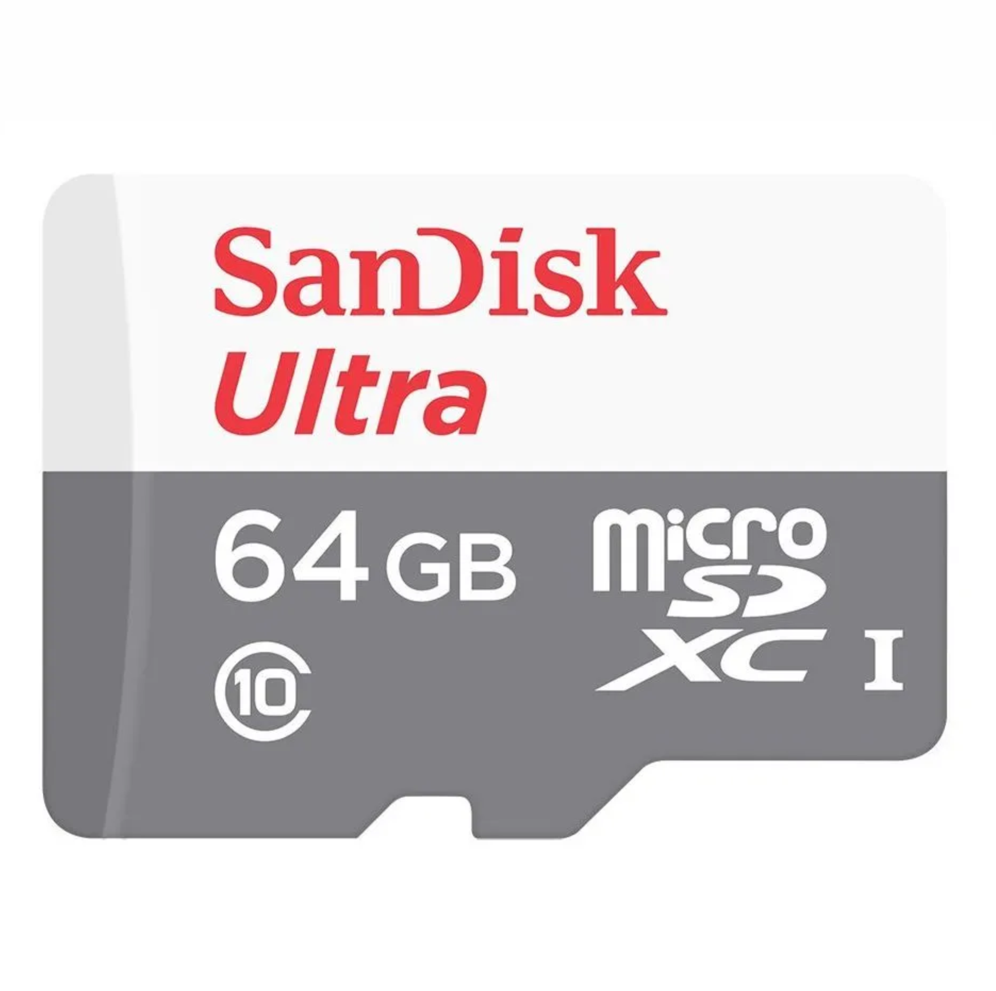 Карта памяти MicroSD 64Гб, SanDisk Class 10 Ultra Light UHS-I  (100 Mб/с) без адаптера