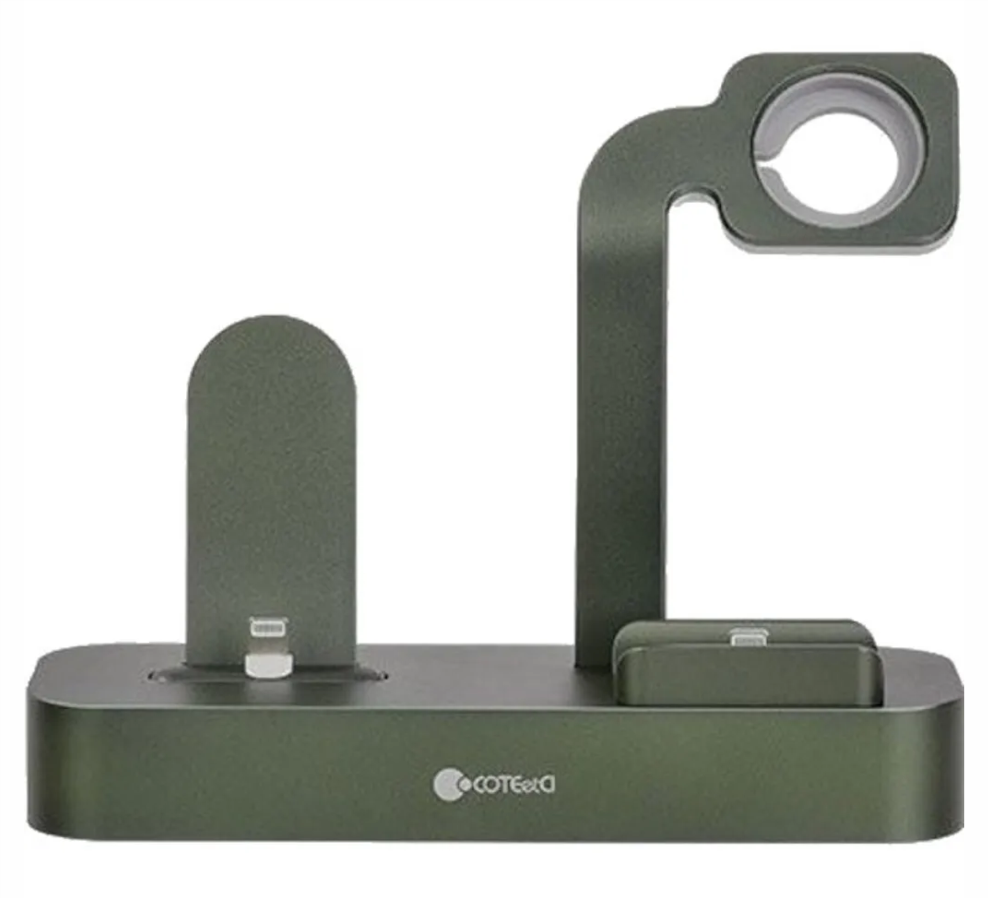 CoteetCI 3 в 1, Многофункциональный зарядный стенд для iPhone/Watch/AirPods, Зеленый