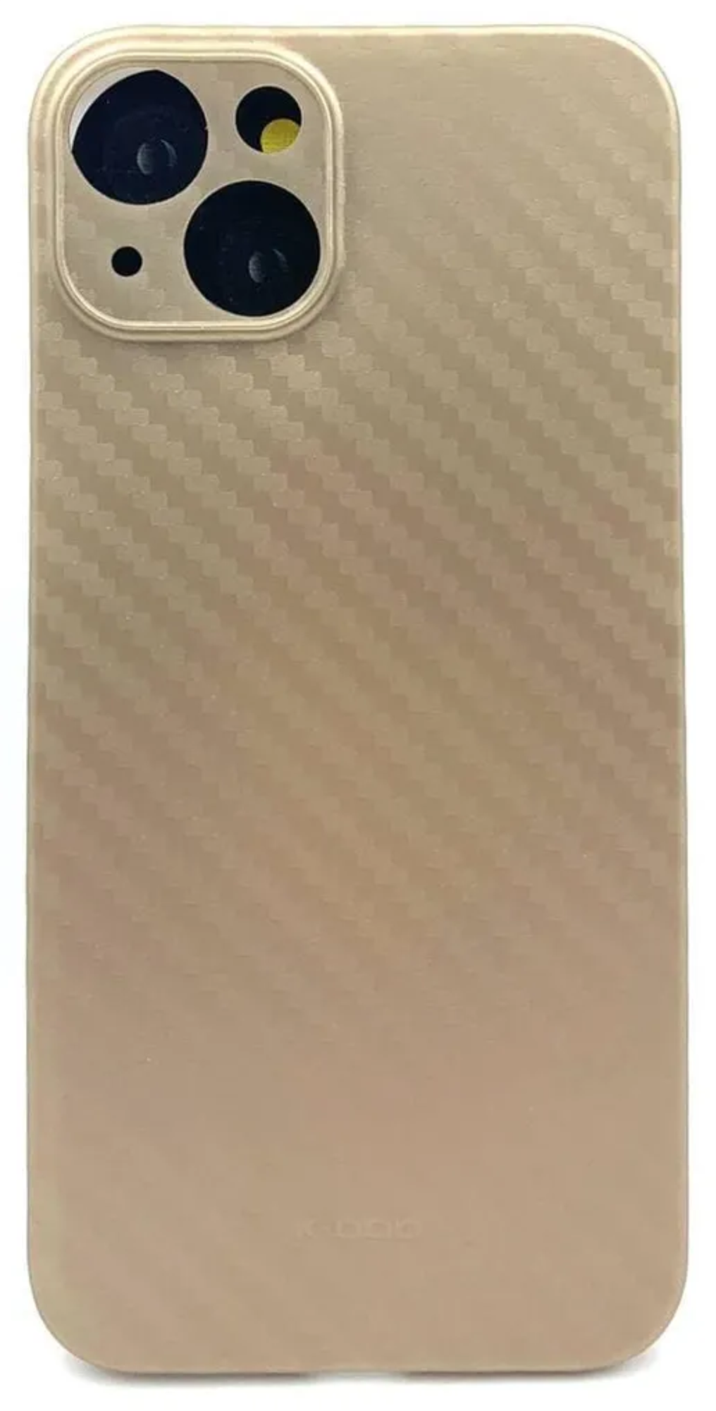 Чехол K-DOO Air Карбон для iPhone 13, Золотой