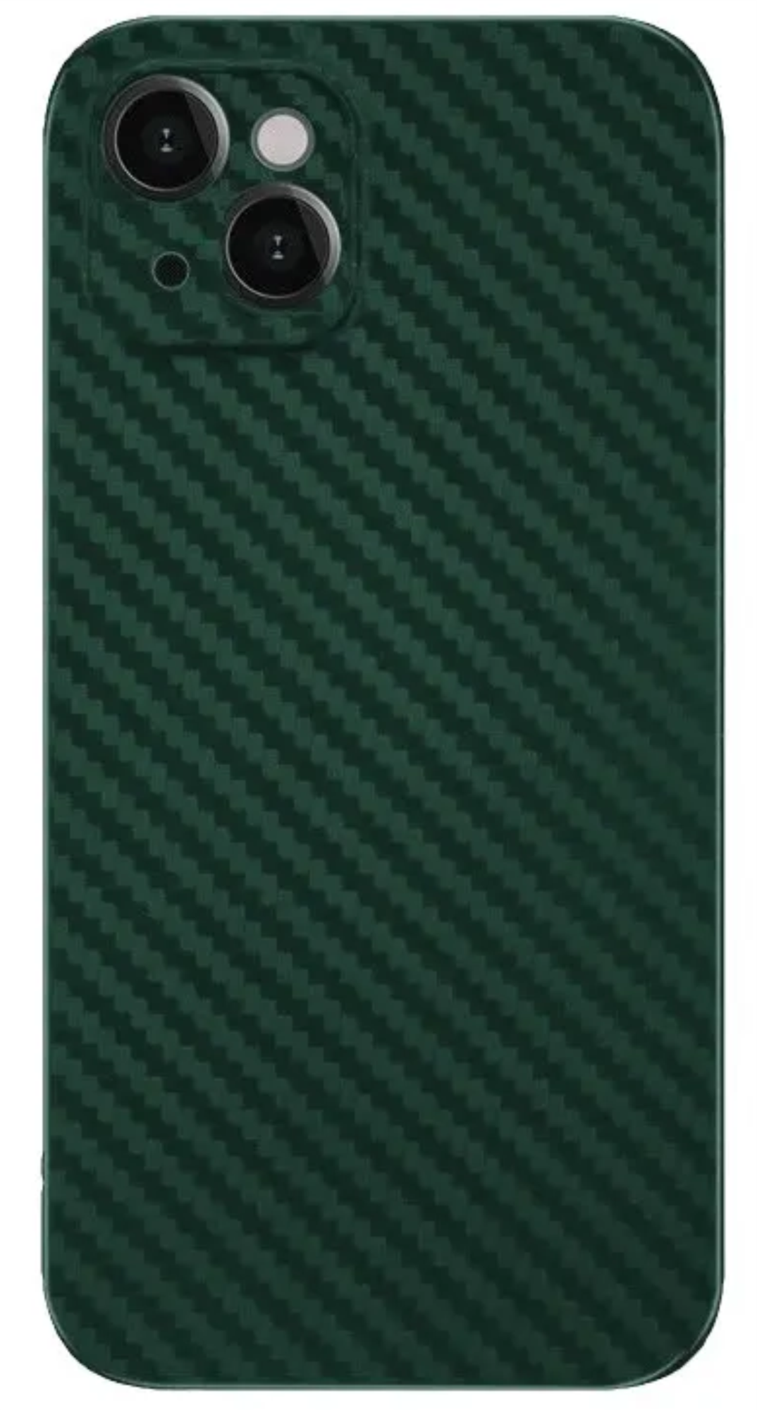 Чехол K-DOO Air Карбон для iPhone 13, Зеленый