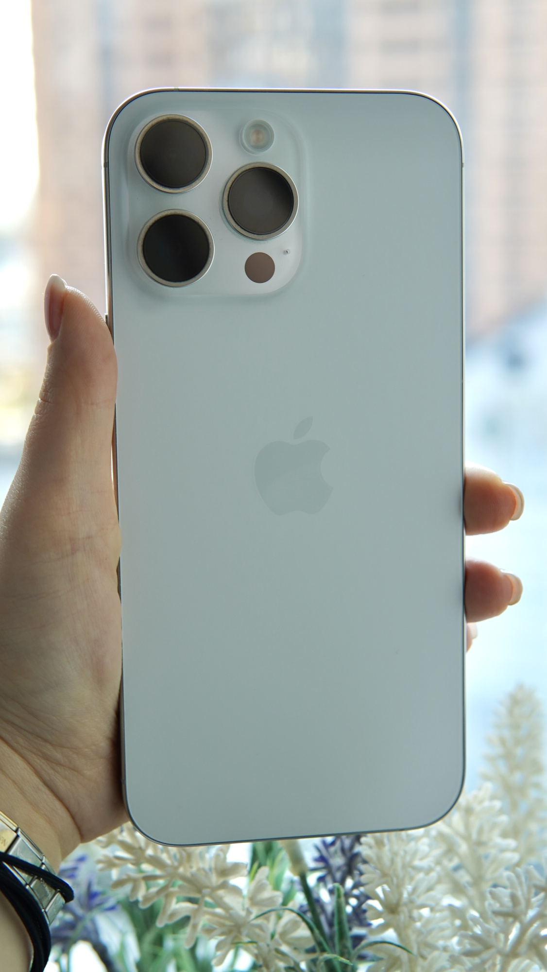 iPhone 16 Pro Max 256Гб, 100% / 2 sim, Белый титан - Б/У . . .