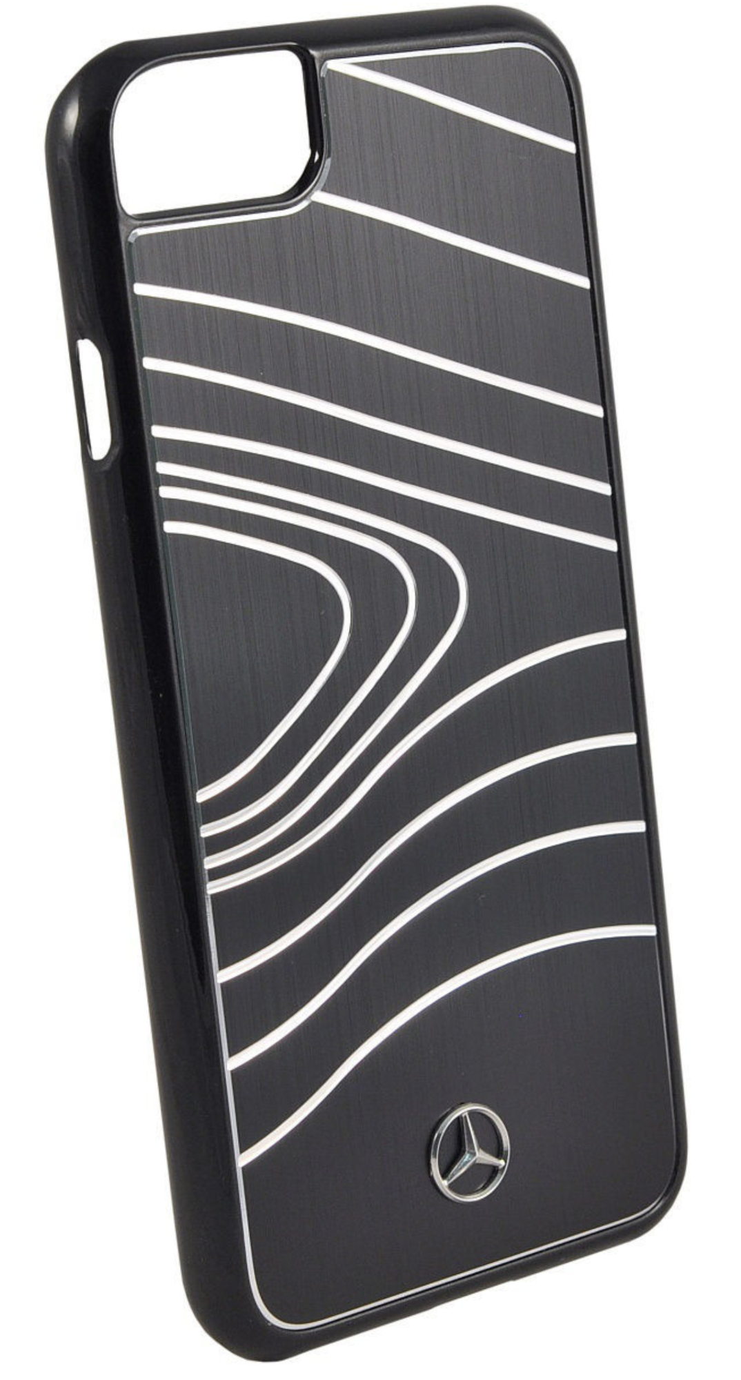 Чехол Mercedes для iPhone 7/8, Органика l Твердый матовый алюминий, Черный