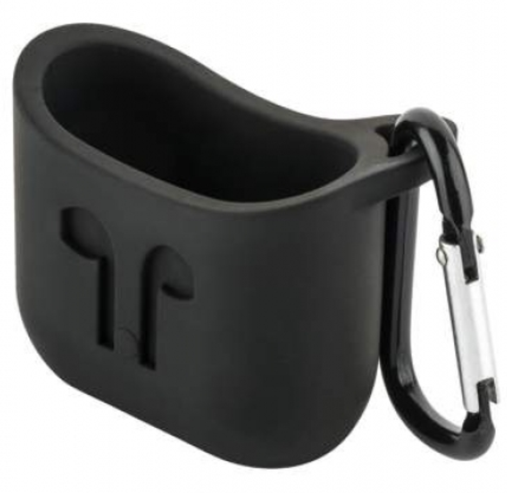 Чехол с карабином COTEetCI для AirPods, Черный